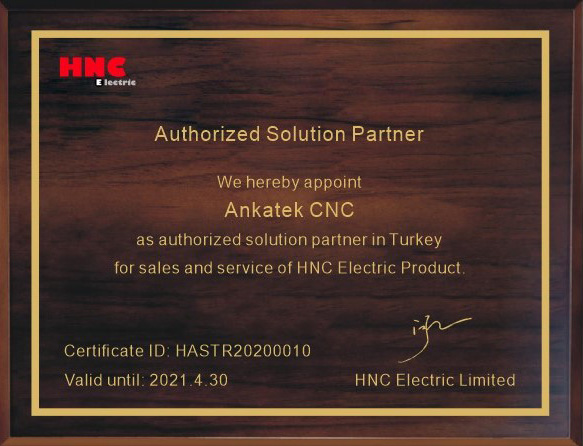 HNC ELECTRIC Yetkili Çözüm Ortağı.